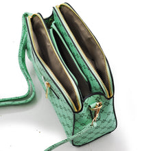 Carica l&#39;immagine nel visualizzatore di Gallery, Borsa borsetta ecopelle donna tracolla fantasia multi tasche ragazza sportiva