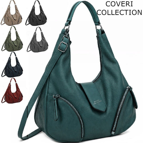 LassZone Borse a mano da donna in pelle morbida multi-tasca messenger a tracolla borsa da donna cartella impermeabile hobo a spalla con tracolla regolabile, 01-marrone., Medium LassZone Borse a mano da donna in pelle morbida multi-tasca messenger a tracolla borsa da donna cartella impermeabile hobo a spalla con tracolla regolabile, 01-marrone., Medium