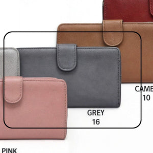 Portafoglio Donna Pelle Sintetica Multicolore Elegante Funzionale Multitasche
