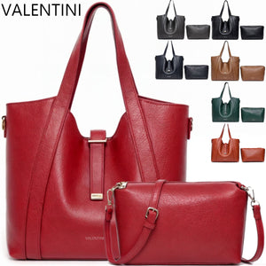 Borsa VALENTINI pelle morbida sacco semplice casual spalla hobo grande tracolla