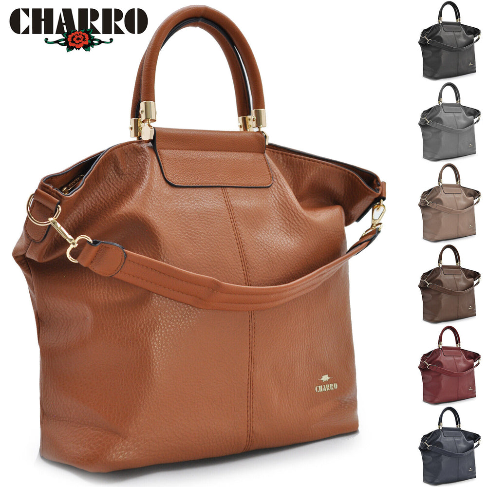 Borsa shopping sacco CHARRO pelle donna zip semplice casual passeggio firmata