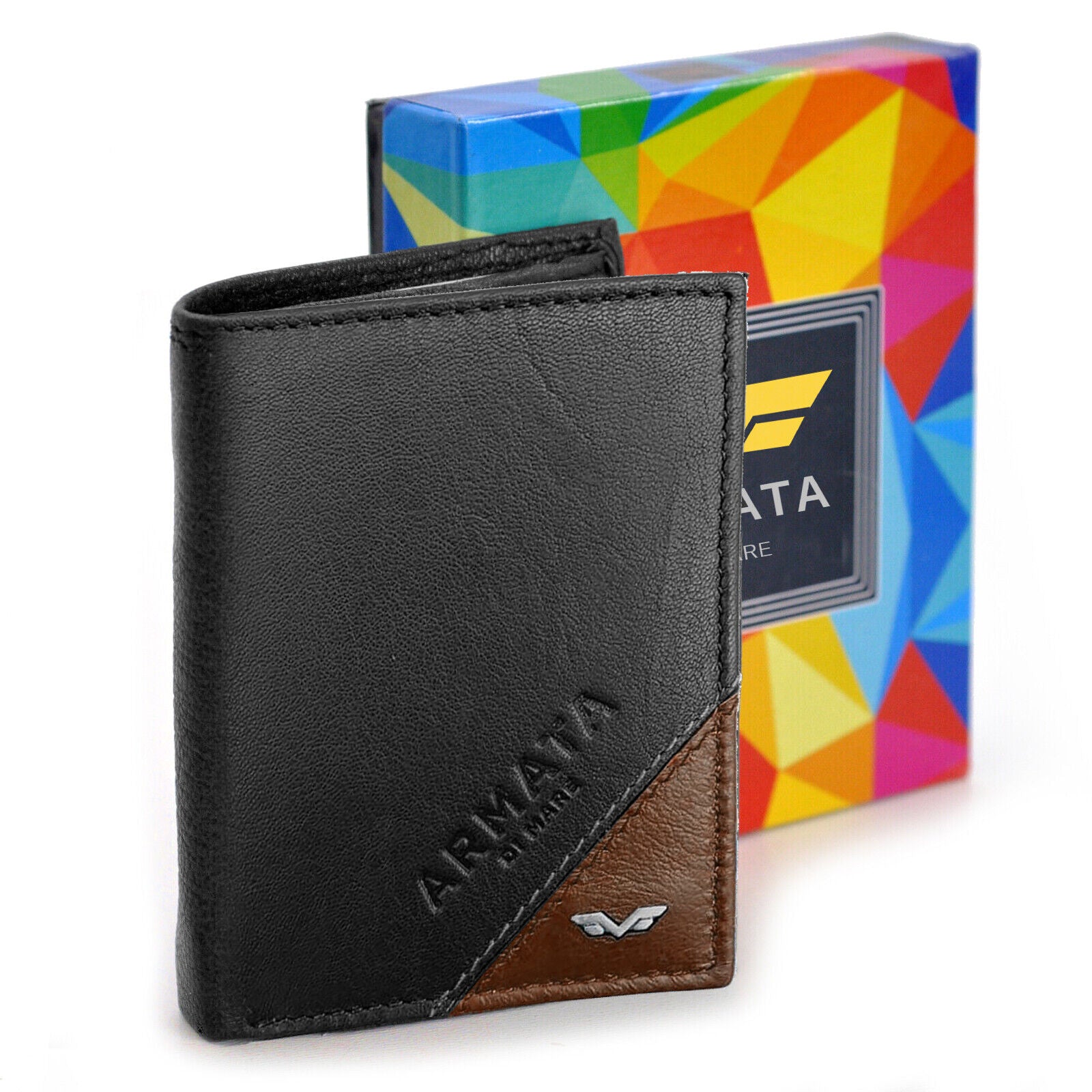 Marshal Porta Carte Di Credito In Vera Pelle Di Agnello Morbida Con Portachiavi, Nero, Taglia Unica, Portafoglio Porta Carte - Foto 6