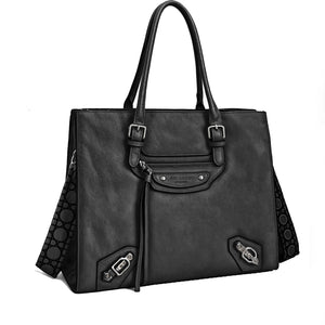 Borsa donna firmata CHARRO pelle bauletto rigida baule BIKER tracolla cinghie