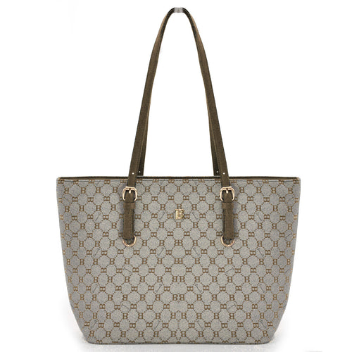 Borsa Briciole SPALLA SHOPPING moda firmata donna pelle fantasia logo nuova