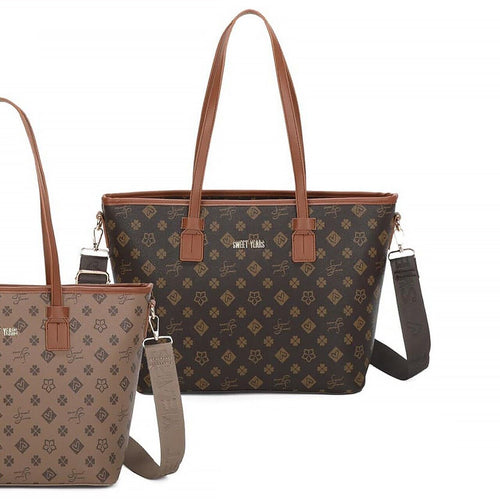 borsa donna sweet years spalla originale fantasia scritte logo tracolla shop