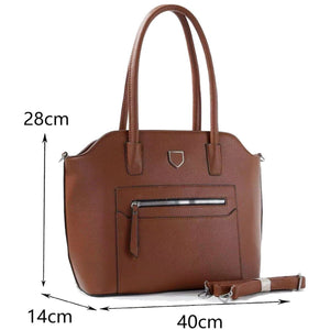 Borsa shop donna lucida spalla capiente elegante sacco shopping zip grande