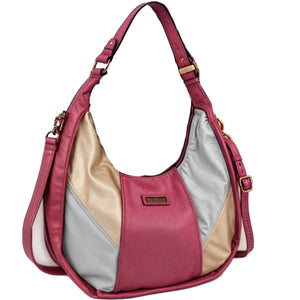 Borsa hobo sacco CHARRO spalla secchio capiente donna tracolla MULTICOLORE nuova