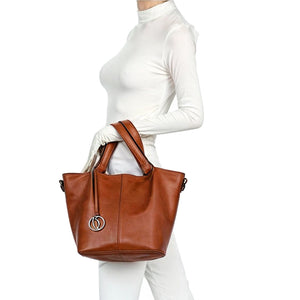 Borsa donna  grande pelle monospalla sacco hobo tracolla 3 tasche sweet years