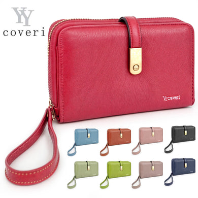 Portafoglio Donna Grande TRIFOLD Cerniera Zip Portamonete carte credito coveri