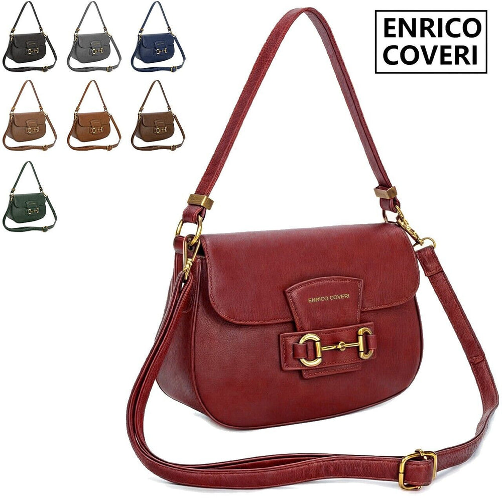 tracolla firmata Enrico Coveri casual elegante colorata borsa mano spalla donna