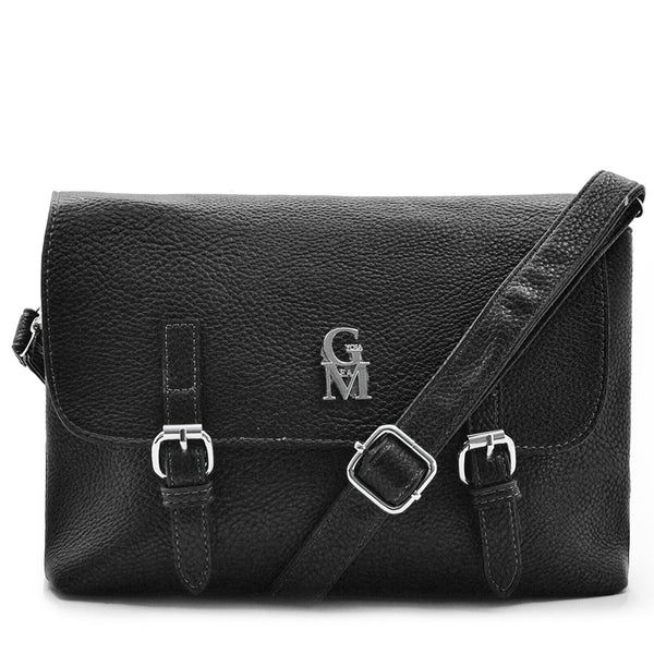Borsa elegante donna fibbie casual vintage pelle GM militare tracolla messanger