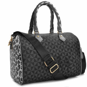 Gyoiamea borsa bauletto fantasia leopardato nuova donna tracolla pelle cerniera