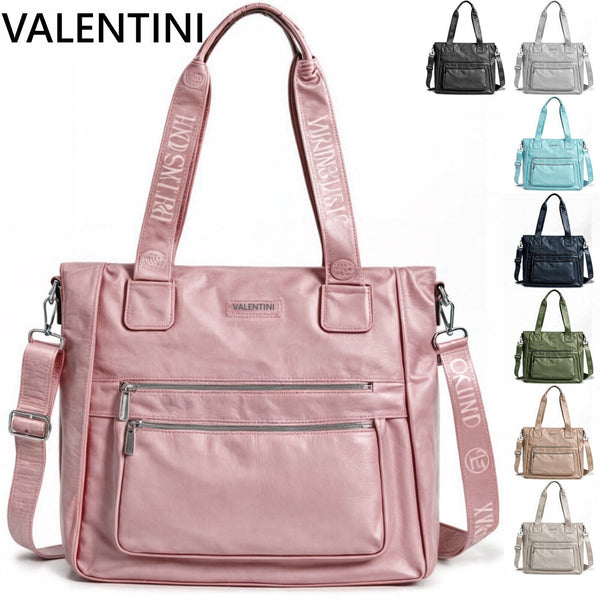 Borsa VALENTINI firmata spalla shopping nylon tessuto impermeabile tracolla moda