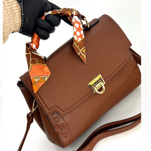 Borsa Charro FOULARD strutturata bauletto manico vintage spalla donna tasche