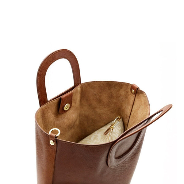 Borsa shopping sacco VERA PELLE DOLLARO donna zip semplice casual passeggio