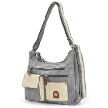 Carica l&#39;immagine nel visualizzatore di Gallery, 3in1 Borsa trasformabile in zaino HERISSON spalla hobo sacco donna tracolla moda