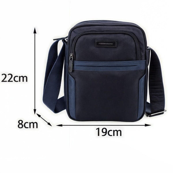 Borsellino COVERI world borsello uomo borsa tracolla nylon nero lavoro piccolo