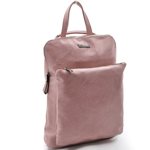 COVERI 2in1 borsa zaino pelle donna sportivo tante zip cuoio casual passeggio