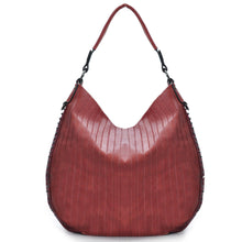 Carica l&#39;immagine nel visualizzatore di Gallery, Borsa donna GM grande pelle monospalla sacco hobo tracolla borchie capiente rosa