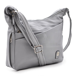 Borsa Donna Coveri pelle nuova Tracolla Capiente Multi Tasche capiente 2 zip