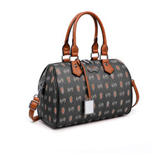 Carica l&#39;immagine nel visualizzatore di Gallery, Borsa POLO CLUB bauletto multi tasche firmata fantasia logo spalla donna pelle