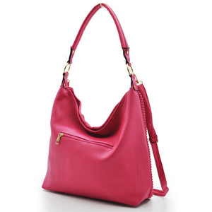 Borsa Gyoiamea donna pelle mono manico hobo capiente sacco trapuntata capiente