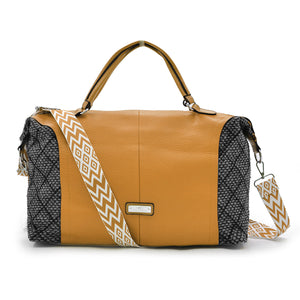 Borsa firmata CHARRO donna bauletto ricamata multicolore pelle pizzo morbida