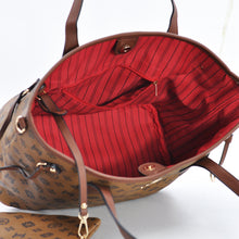 Carica l&#39;immagine nel visualizzatore di Gallery, borsa + borsetta set 3 pezzi fantasia logo GM shopping spalla donna tracolla