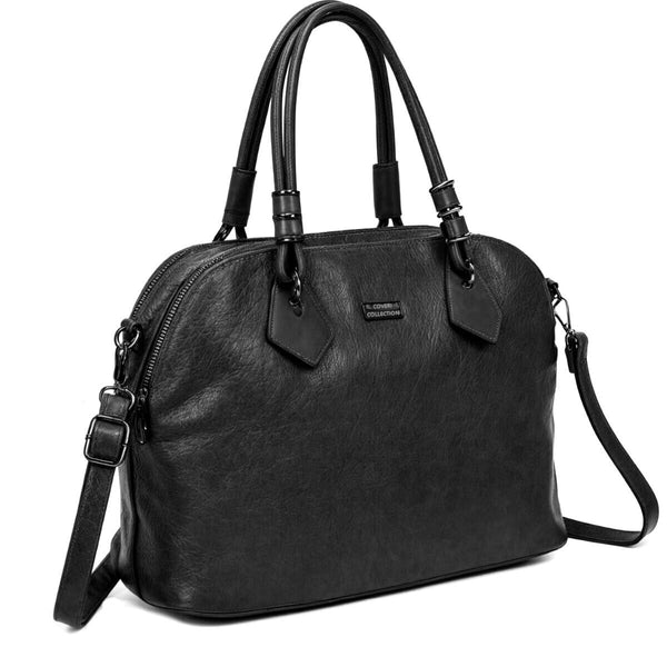 Borsa donna COVERI c. tasche pelle sacco spalla grande tracolla morbida bauletto