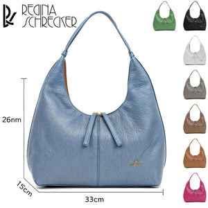 Borsa firmata Regina scherker pelle morbida casual spalla hobo grande tracolla