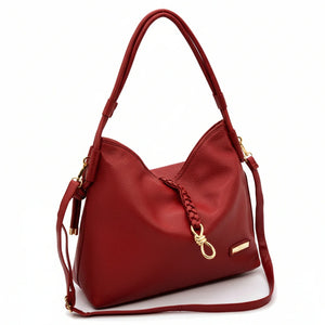 CHARRO - Borsa morbida a sacco hobo capiente unica tinta nuovo monomanico