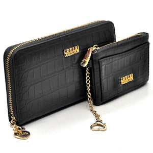 Set regalo Coveri Collection - portafoglio + portamonete / porta carte donna squame squamato