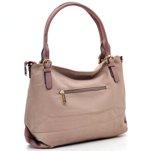 CHARRO - Borsa shopping a spalla grande tracolla casual simil pelle venata intreccio nuova