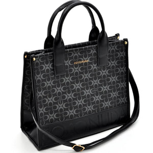 Borsa firmata COCONUDA Colletion donna spalla a tracolla simil pelle nuova fantasia logo tote bag scritte