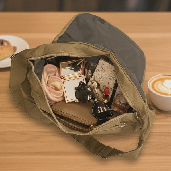 Borsa donna nuova sportiva passeggio nylon impermeabile tracolla postina moda platta