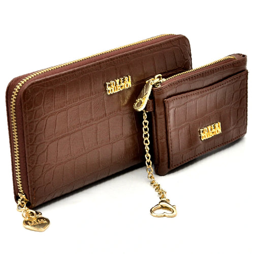 Set regalo Coveri Collection - portafoglio + portamonete / porta carte donna squame squamato