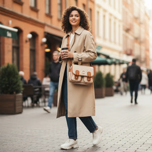 Borsa firmata GAMAYA dimensione grande vintage platta cinghie tracolla donna logo fantasia logata