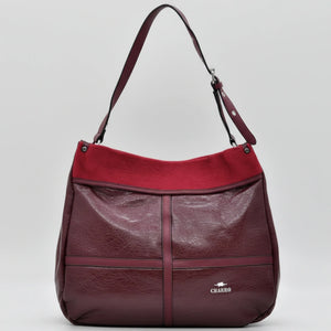 CHARRO - Borsa + OMAGGIO pochette morbida a sacco hobo capiente unica tinta nuovo mono manico