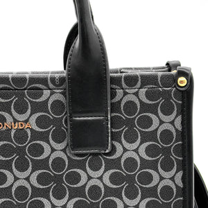 Borsa firmata COCONUDA Colletion donna spalla a tracolla simil pelle nuova fantasia logo tote bag scritte