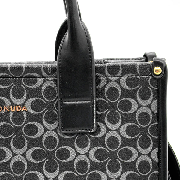 Borsa firmata COCONUDA Colletion donna spalla a tracolla simil pelle nuova fantasia logo tote bag scritte