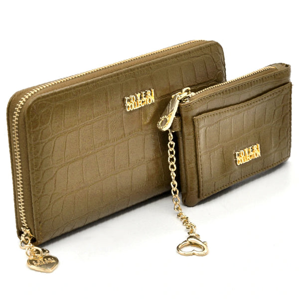 Set regalo Coveri Collection - portafoglio + portamonete / porta carte donna squame squamato