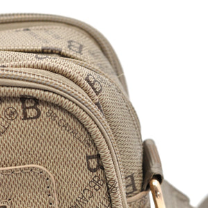 Borsa tracolla firmata originale B.Cavalli eco pelle 6 tasche zip pregiata tasche con cerniera fantasia logata
