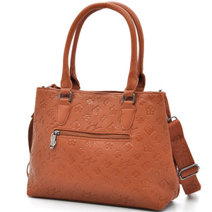 Borsa shopping donna SWEET YEARS in simil pelle pregiata tasche con cerniera fantasia logata trapuntata