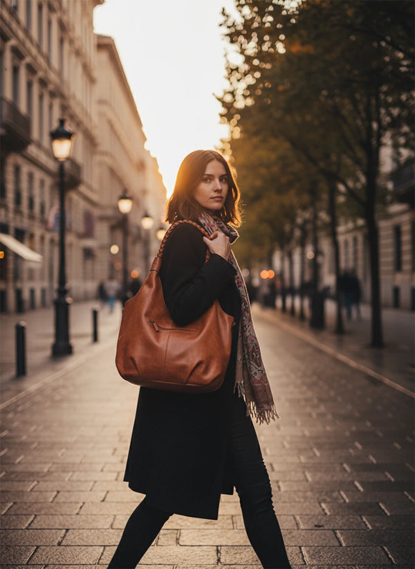 Borsa a sacco firmato COCONUDA Colletion donna spalla a tracolla simil pelle nuova manici intrecciati