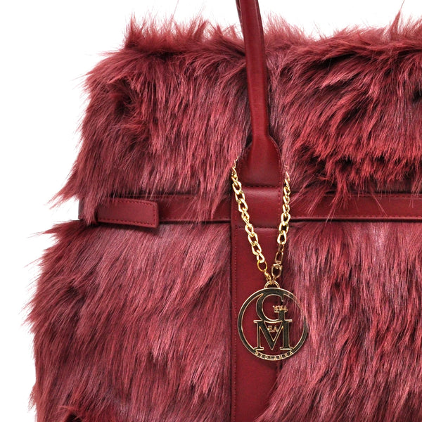 A Bedda - Borsa firmata Gyoiamea in eco pelliccia morbida teddy pelo