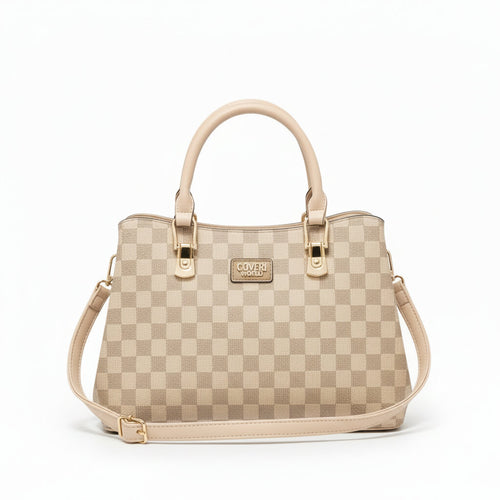 Borsa bauletto Coveri World fantasia logata tote bag firmata