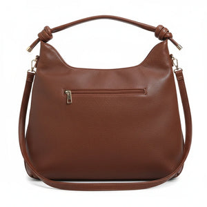 La Agatina- Borsa sacco firmata GYOIAMEA tracolla casual simil pelle venata monomanico