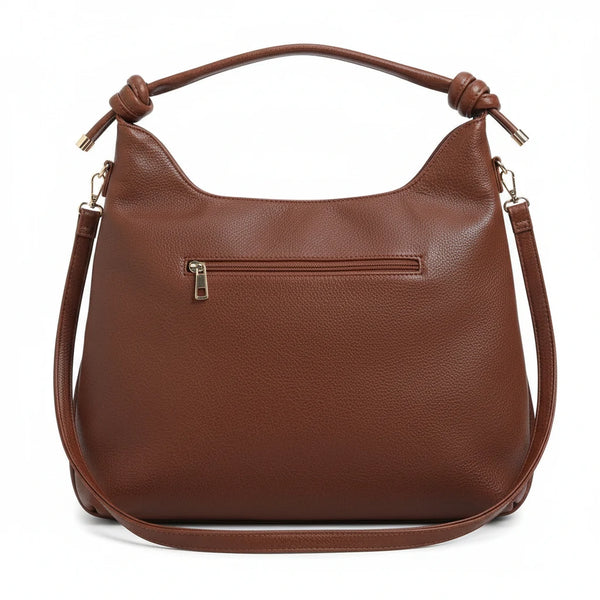 La Agatina- Borsa sacco firmata GYOIAMEA tracolla casual simil pelle venata monomanico