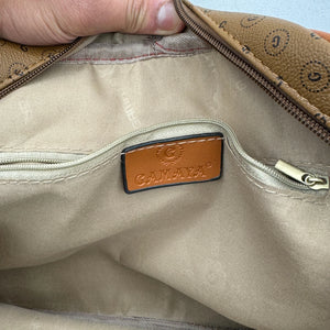 Borsa firmata GAMAYA zip cerniere logata tracolla donna logo zip tracolla fantasia multi tasche