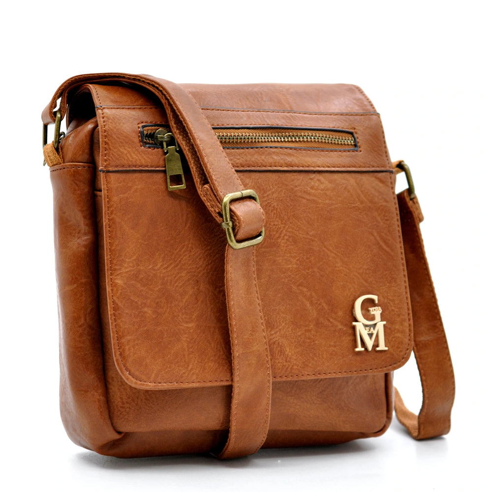 Borsello Uomo firmato Gyoiamea simil pelle borsellino Capiente e Resistente multi tasche vintage